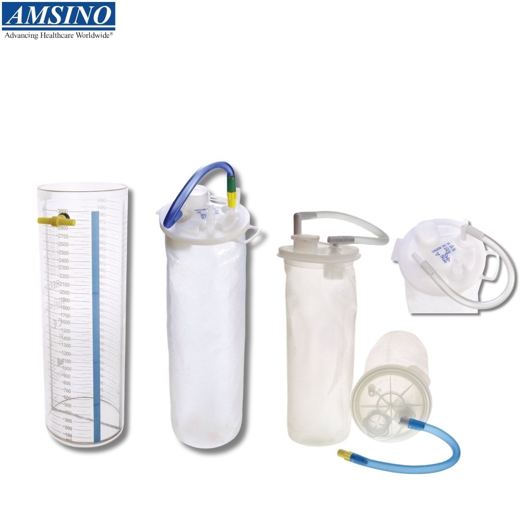 BOLSA DE ASPIRACION (SUCCION) DE SECRECIONES DE 1.5L, 2L, 3L - AMSINO